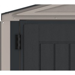 Duramax Abri de jardin résine PVC Gris 8.05m²