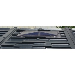 Duramax Abri de jardin résine PVC Gris 11.95m²