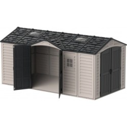 Duramax Abri de jardin résine PVC Gris 11.95m²