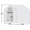 Shelter Logic Serre tunnel Blanc 4.32m²