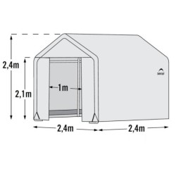 Shelter Logic Serre tunnel Blanc 5.76m²