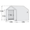 Shelter Logic Serre tunnel Blanc 5.76m²