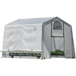 Shelter Logic Serre tunnel Blanc 9m²