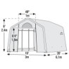 Shelter Logic Serre tunnel Blanc 18.3m²
