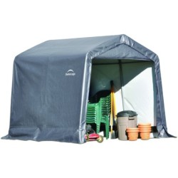 Shelter Logic Abris de jardin en toile  Gris 5.76m²
