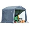 Shelter Logic Abris de jardin en toile  Gris 5.76m²