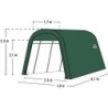 Shelter Logic Abris de jardin en toile  Vert 18.3m²