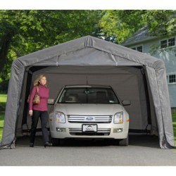 Shelter Logic Abris de jardin en toile  Gris 18.13m²