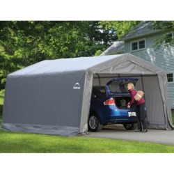 Shelter Logic Abris de jardin en toile  Gris 18.13m²
