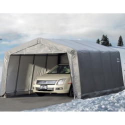 Shelter Logic Abris de jardin en toile  Gris 18.13m²