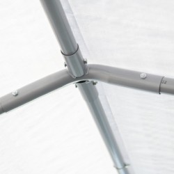 Shelter Logic Abris de jardin en toile  Gris 18.3m²