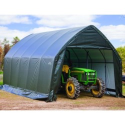 Shelter Logic Abris de jardin en toile Toile en polyéthylène Vert 23.8m²