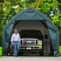 Shelter Logic Abris de jardin en toile Toile en polyéthylène Vert 23.8m²