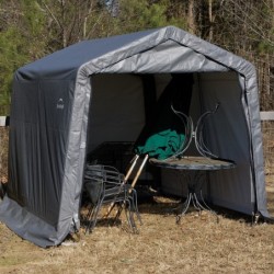 Shelter Logic Abris de jardin en toile  Gris 9m²