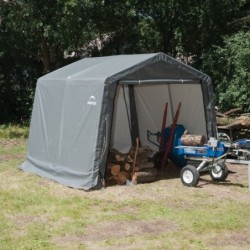 Shelter Logic Abris de jardin en toile  Gris 9m²