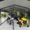 Shelter Logic Carport Acier Gris 22.57m²