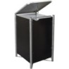 Hide Coffre de jardin Aluminium Noir