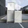 Hide Coffre de jardin Aluminium Noir