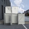 Hide Coffre de jardin Aluminium Noir