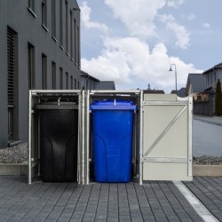 Hide Coffre de jardin Aluminium Noir