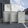Hide Coffre de jardin Aluminium Gris
