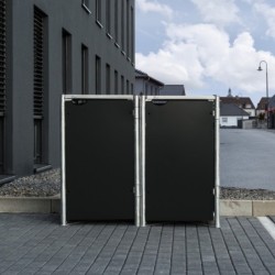 Hide Coffre de jardin Aluminium Noir