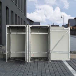 Hide Coffre de jardin Aluminium Noir