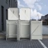 Hide Coffre de jardin Aluminium Noir