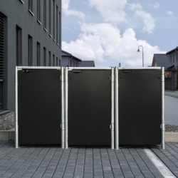 Hide Coffre de jardin Aluminium Noir