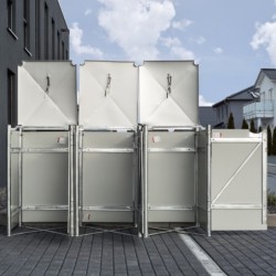 Hide Coffre de jardin Aluminium Gris