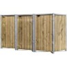 Hide Coffre de jardin Bois Marron