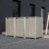 Hide Coffre de jardin Bois Gris