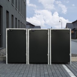 Hide Coffre de jardin Aluminium Noir