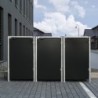 Hide Coffre de jardin Aluminium Noir