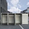 Hide Coffre de jardin Aluminium Noir