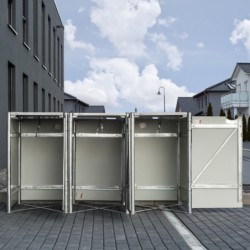 Hide Coffre de jardin Aluminium Gris