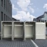 Hide Coffre de jardin Aluminium Gris