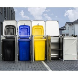 Hide Coffre de jardin Aluminium Noir