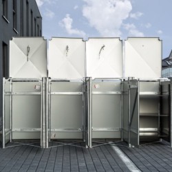 Hide Coffre de jardin Aluminium Noir