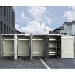 Hide Coffre de jardin Aluminium Noir
