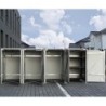 Hide Coffre de jardin Aluminium Noir