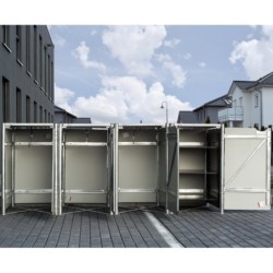 Hide Coffre de jardin Aluminium Gris