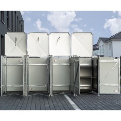 Hide Coffre de jardin Aluminium Gris