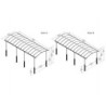 Canopia by Palram Carport Aluminium Gris 31m²