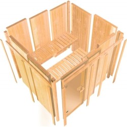 Karibu Sauna traditionnel Bois massif Bois naturel