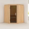 Karibu Sauna traditionnel Bois massif Bois naturel