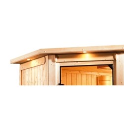 Karibu Sauna traditionnel Bois massif Bois naturel
