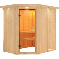 Karibu Sauna traditionnel Bois naturel