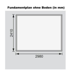 Karibu Abri de jardin bois 5 à 10 m² Bois massif Gris 7.43m²
