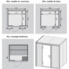 Karibu Sauna prêt à brancher Bois massif Bois naturel